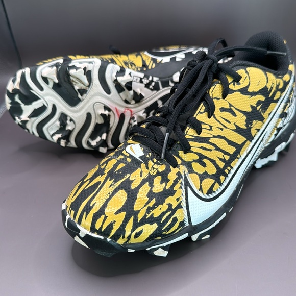 NIKE™️ 'VAPOR FASTFLEX' Size 5Y Yellow/Black Baseball Cleats - Picture 2 of 11